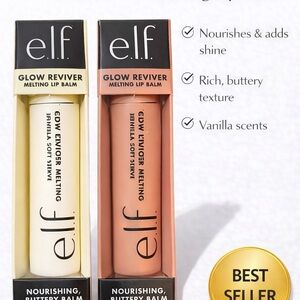 2 ELF Glow Revivers Melting Lip Balms -